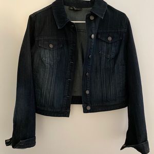 Cropped jean jacket